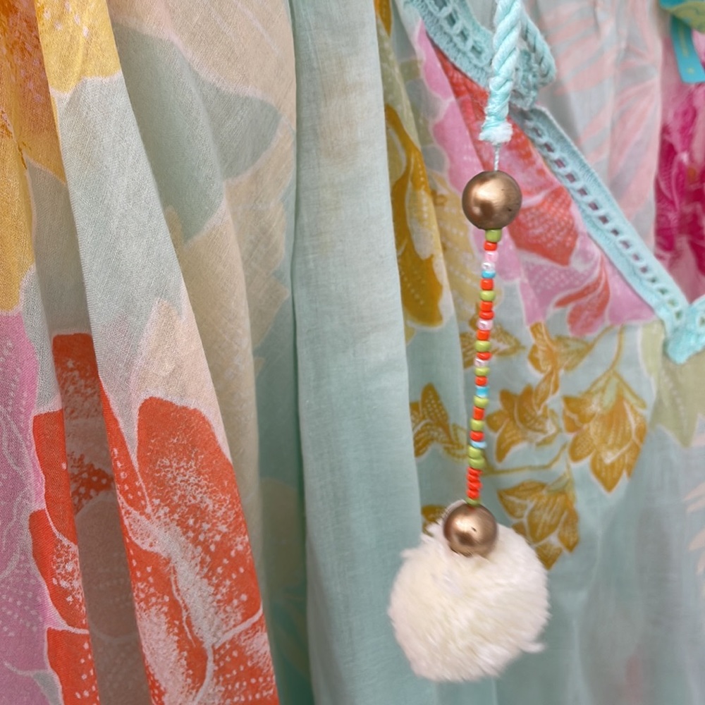 Farm Rio Floral Blouse M - Picture 7 of 12
